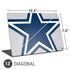 NFL Dallas Cowboys Large Logo Universal Laptop 13in (10.6 x 7.6in) Skin