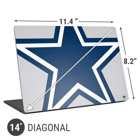 NFL Dallas Cowboys Large Logo Universal Laptop 14in (11.4 x 8.2in) Skin
