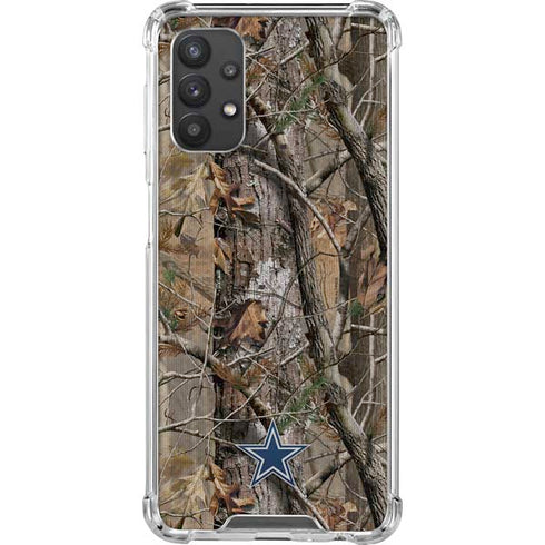 NFL Dallas Cowboys Realtree AP Camo Galaxy A32 5G Clear Case