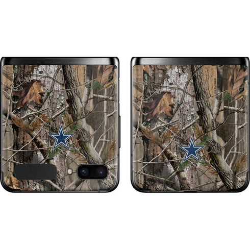 NFL Dallas Cowboys Realtree AP Camo Galaxy Z Flip Skin
