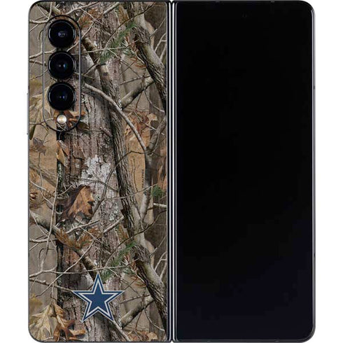 NFL Dallas Cowboys Realtree AP Camo Galaxy Z Fold4 5G Skin