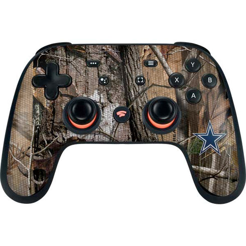 NFL Dallas Cowboys Realtree AP Camo Google Stadia Controller Skin