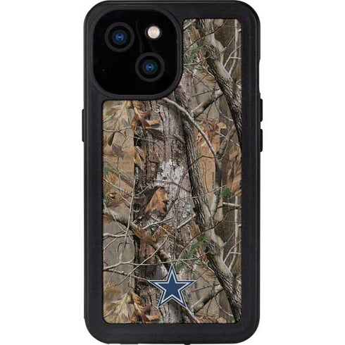 NFL Dallas Cowboys Realtree AP Camo iPhone 15 Waterproof Case