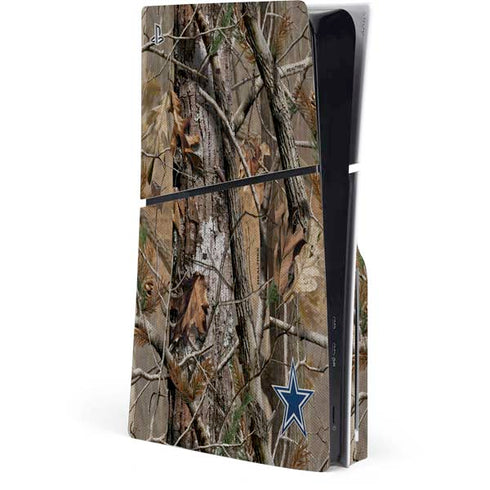NFL Dallas Cowboys Realtree AP Camo PS5 Slim Disk Console Skin