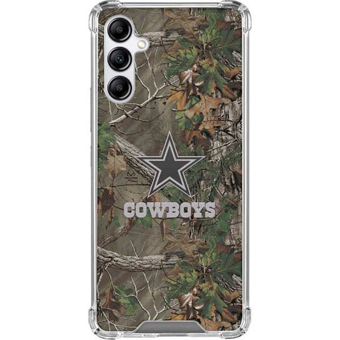NFL Dallas Cowboys Realtree Xtra Green Camo Galaxy A15 5G Clear Case