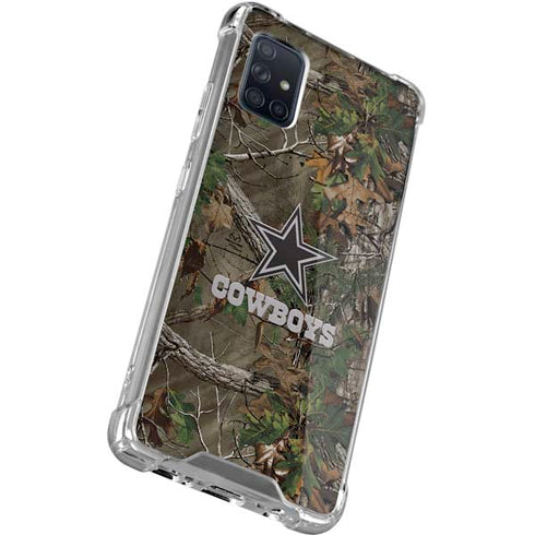 NFL Dallas Cowboys Realtree Xtra Green Camo Galaxy A51 5G Clear Case