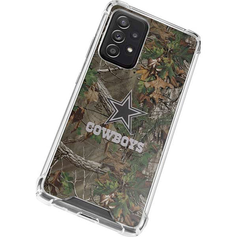 NFL Dallas Cowboys Realtree Xtra Green Camo Galaxy A52 5G Clear Case