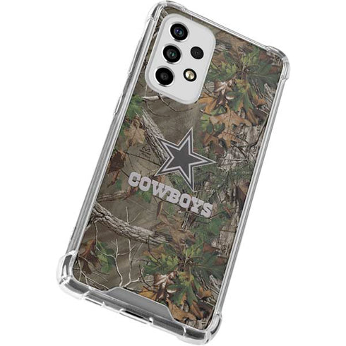 NFL Dallas Cowboys Realtree Xtra Green Camo Galaxy A53 5G Clear Case