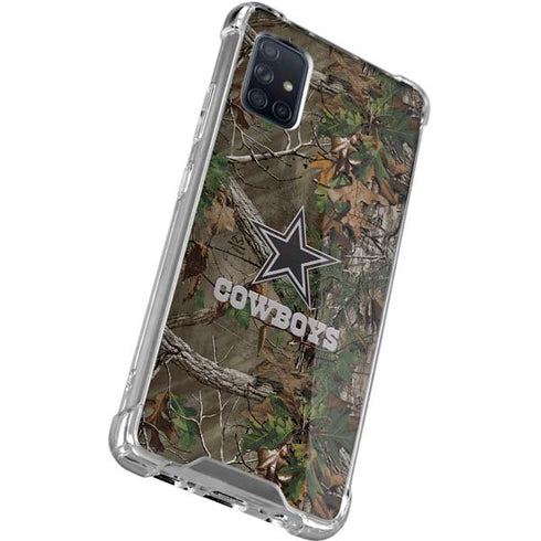 NFL Dallas Cowboys Realtree Xtra Green Camo Galaxy A71 5G Clear Case
