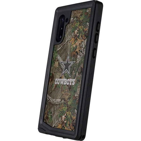 NFL Dallas Cowboys Realtree Xtra Green Camo Galaxy Note 10 Waterproof Case