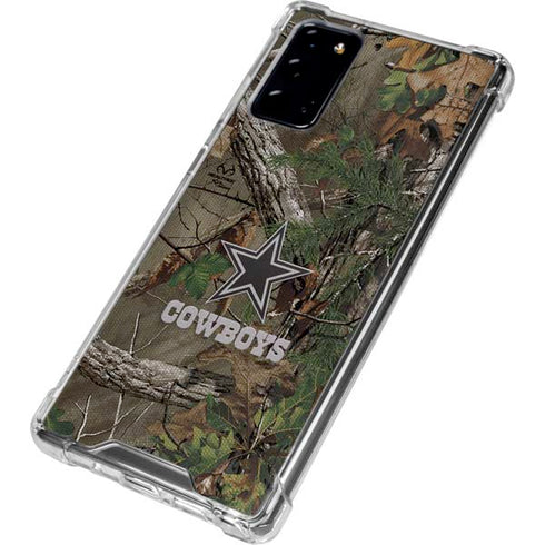 NFL Dallas Cowboys Realtree Xtra Green Camo Galaxy Note20 5G Clear Case