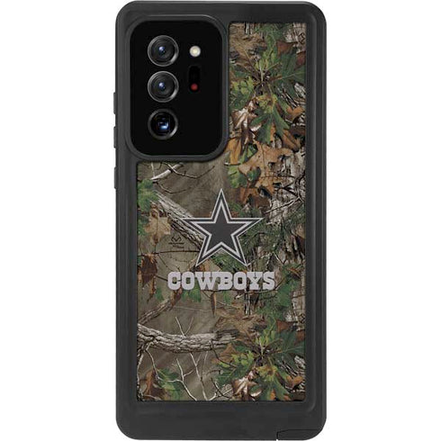 NFL Dallas Cowboys Realtree Xtra Green Camo Galaxy Note20 Ultra 5G Waterproof Case