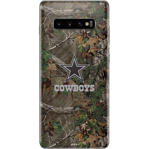 NFL Dallas Cowboys Realtree Xtra Green Camo Galaxy S10 Plus Skin