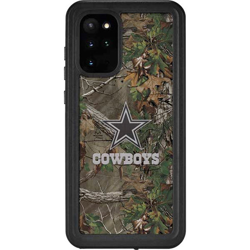 NFL Dallas Cowboys Realtree Xtra Green Camo Galaxy S20 Plus Waterproof Case