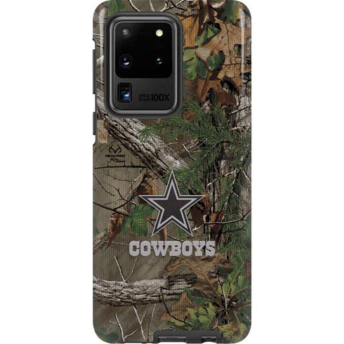 NFL Dallas Cowboys Realtree Xtra Green Camo Galaxy S20 Ultra 5G Pro Case