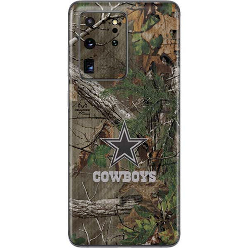 NFL Dallas Cowboys Realtree Xtra Green Camo Galaxy S20 Ultra 5G Skin