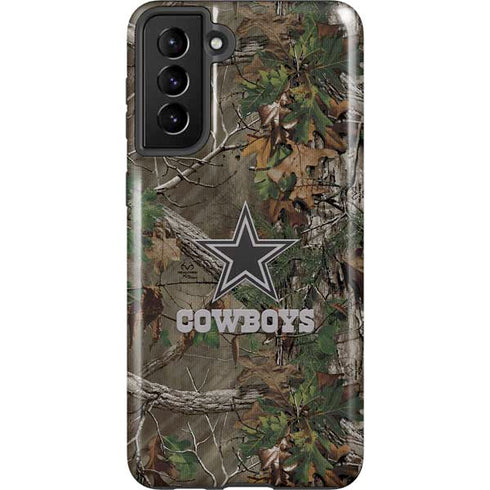 NFL Dallas Cowboys Realtree Xtra Green Camo Galaxy S21 Plus 5G Pro Case