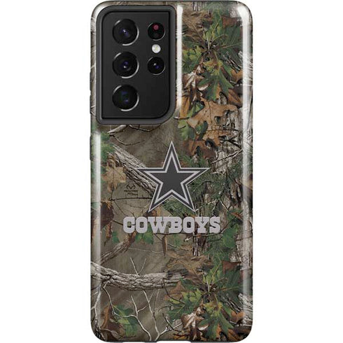 NFL Dallas Cowboys Realtree Xtra Green Camo Galaxy S21 Ultra 5G Pro Case