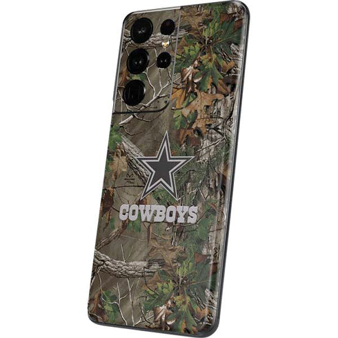 NFL Dallas Cowboys Realtree Xtra Green Camo Galaxy S21 Ultra 5G Skin