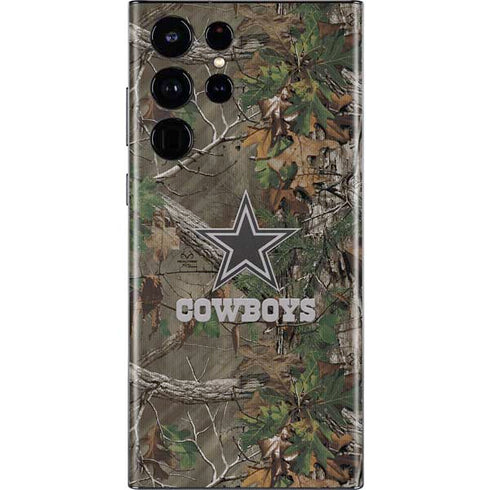 NFL Dallas Cowboys Realtree Xtra Green Camo Galaxy S22 Ultra Skin