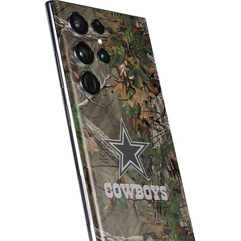 NFL Dallas Cowboys Realtree Xtra Green Camo Galaxy S22 Ultra Skin