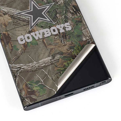 NFL Dallas Cowboys Realtree Xtra Green Camo Galaxy S22 Ultra Skin