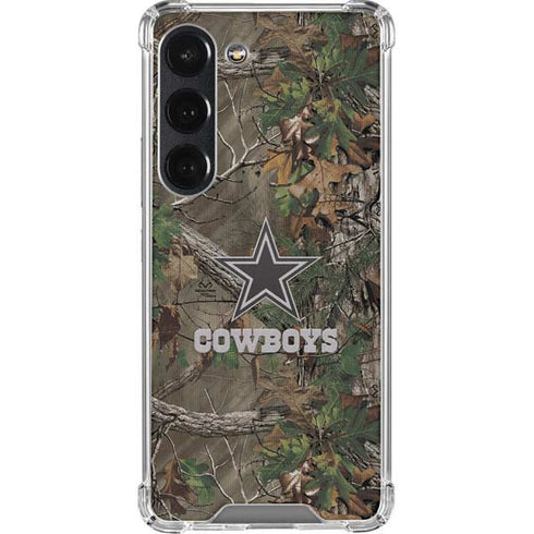 NFL Dallas Cowboys Realtree Xtra Green Camo Galaxy S23 Clear Case