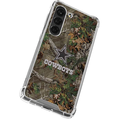NFL Dallas Cowboys Realtree Xtra Green Camo Galaxy S23 Clear Case