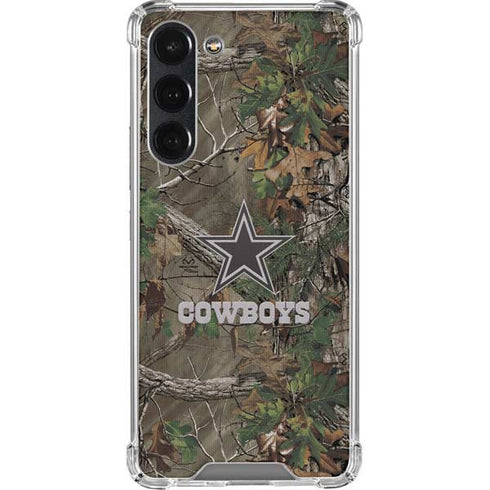 NFL Dallas Cowboys Realtree Xtra Green Camo Galaxy S23 Plus Clear Case