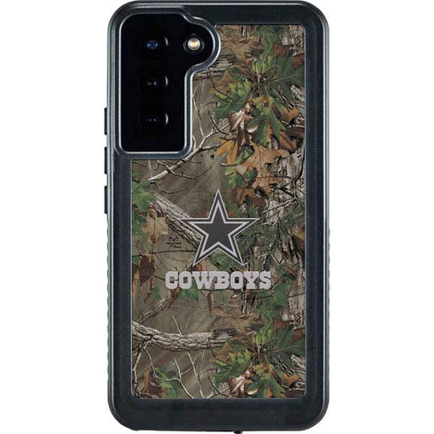 NFL Dallas Cowboys Realtree Xtra Green Camo Galaxy S23 Plus Waterproof Case