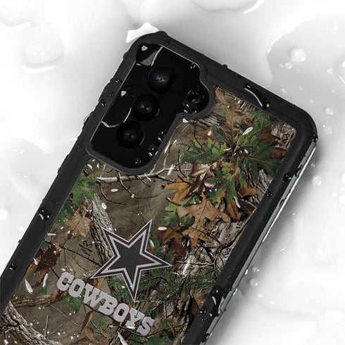 NFL Dallas Cowboys Realtree Xtra Green Camo Galaxy S23 Waterproof Case