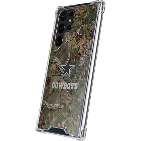 NFL Dallas Cowboys Realtree Xtra Green Camo Galaxy S24 Ultra Clear Case