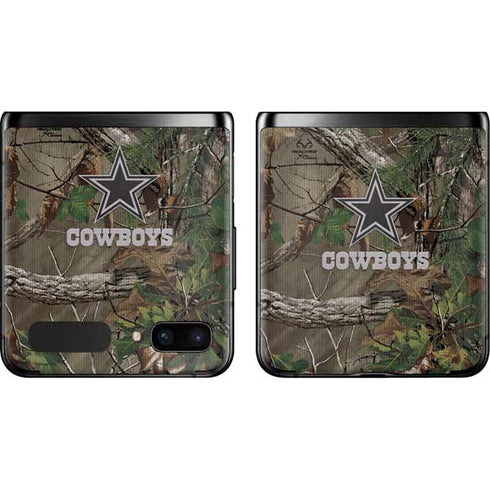 NFL Dallas Cowboys Realtree Xtra Green Camo Galaxy Z Flip Skin