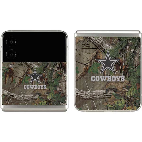 NFL Dallas Cowboys Realtree Xtra Green Camo Galaxy Z Flip3 5G Skin