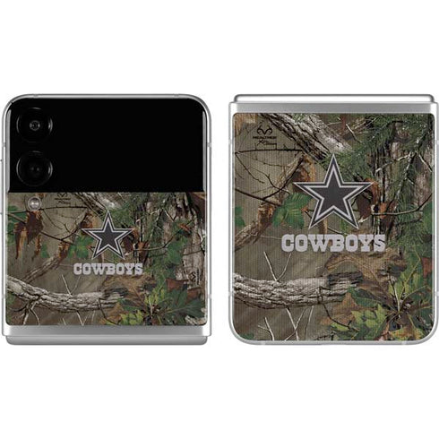 NFL Dallas Cowboys Realtree Xtra Green Camo Galaxy Z Flip4 5G Skin