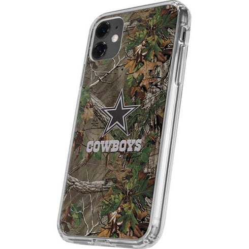 NFL Dallas Cowboys Realtree Xtra Green Camo iPhone 11 Clear Case