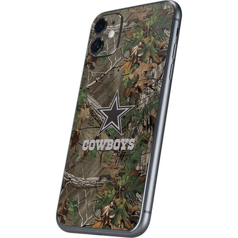 NFL Dallas Cowboys Realtree Xtra Green Camo iPhone 11 Skin
