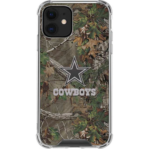 NFL Dallas Cowboys Realtree Xtra Green Camo iPhone 12 Clear Case