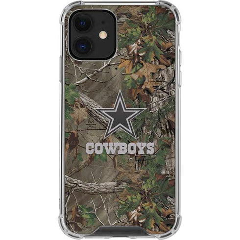 NFL Dallas Cowboys Realtree Xtra Green Camo iPhone 12 Mini Clear Case