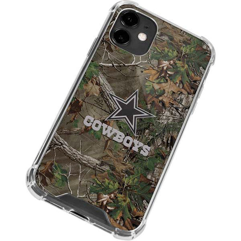 NFL Dallas Cowboys Realtree Xtra Green Camo iPhone 12 Mini Clear Case