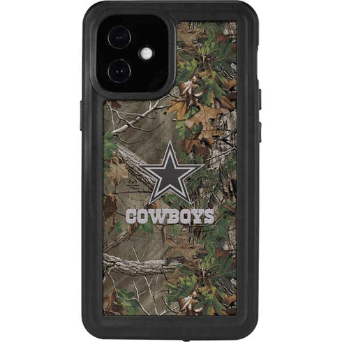 NFL Dallas Cowboys Realtree Xtra Green Camo iPhone 12 Mini Waterproof Case