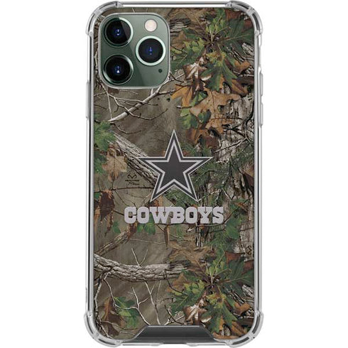 NFL Dallas Cowboys Realtree Xtra Green Camo iPhone 12 Pro Clear Case