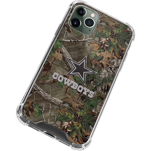 NFL Dallas Cowboys Realtree Xtra Green Camo iPhone 12 Pro Clear Case