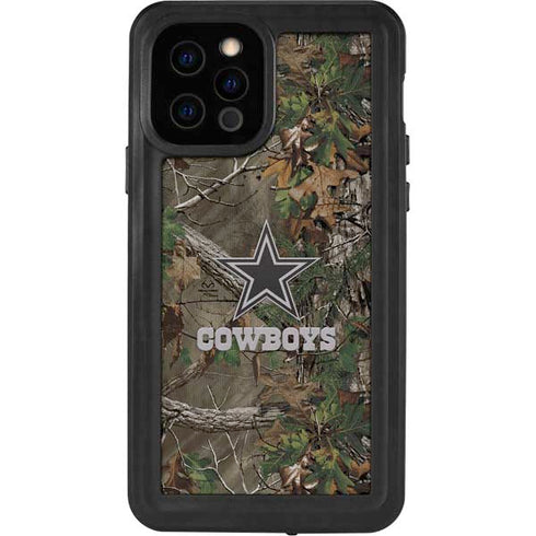 NFL Dallas Cowboys Realtree Xtra Green Camo iPhone 12 Pro Waterproof Case