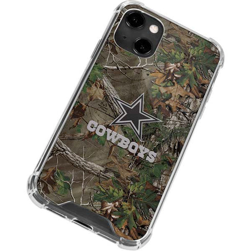 NFL Dallas Cowboys Realtree Xtra Green Camo iPhone 13 Clear Case