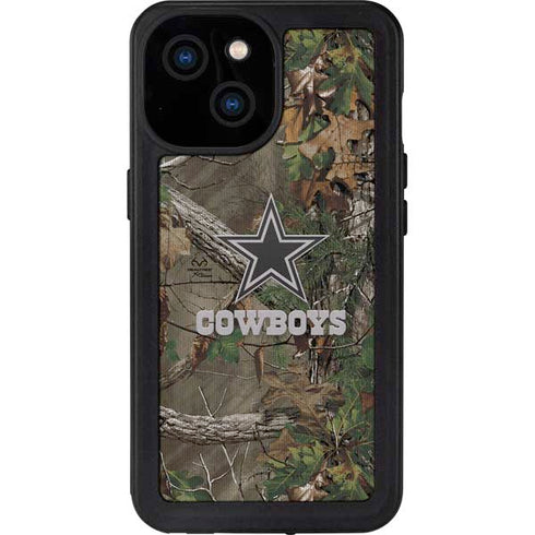 NFL Dallas Cowboys Realtree Xtra Green Camo iPhone 13 Mini Waterproof Case