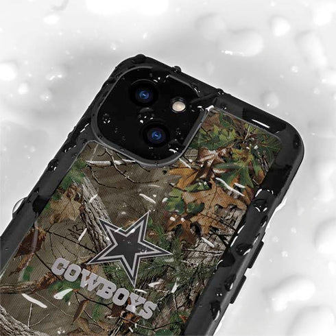 NFL Dallas Cowboys Realtree Xtra Green Camo iPhone 13 Mini Waterproof Case