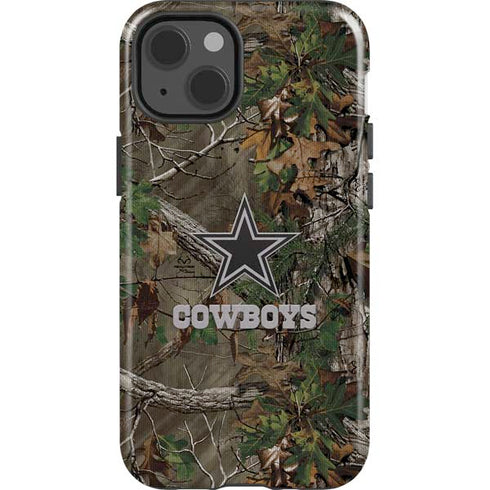 NFL Dallas Cowboys Realtree Xtra Green Camo iPhone 15 Impact Case