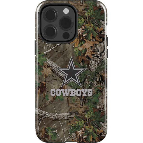 NFL Dallas Cowboys Realtree Xtra Green Camo iPhone 14 Pro Impact Case