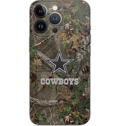 NFL Dallas Cowboys Realtree Xtra Green Camo iPhone 14 Pro Skin